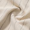 b4a06be54e5e7fbb9d338add037a72cf466b8d8d9465552a1ffeb1df00cc6d18.jpg Linen Blend Striped Half Open Placket Henley Collar Shirt & Straight Leg Linen Pants