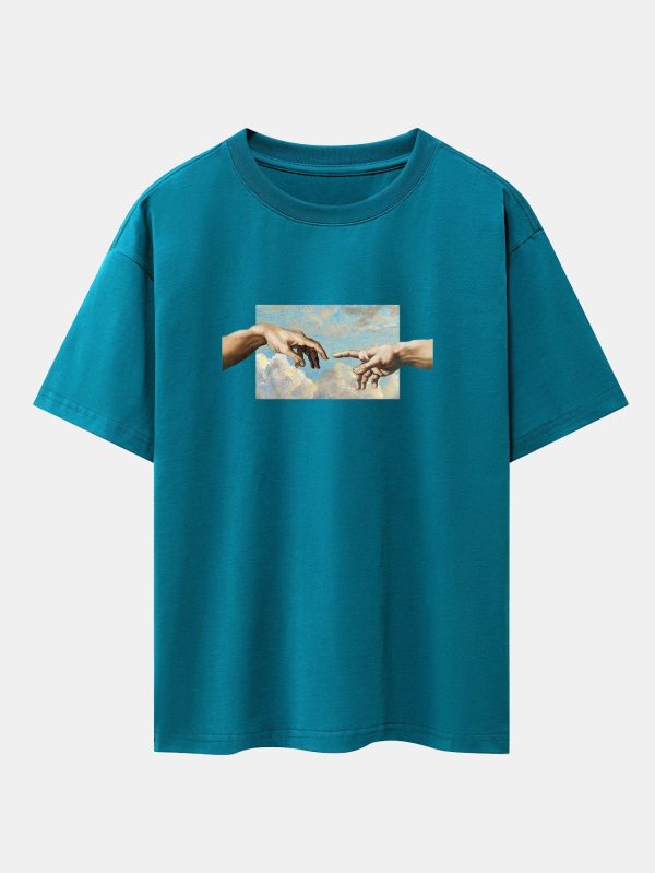 b589fd968157d2d1d58a64864e6cfaff690424fc641f77fcfac5bae2e2d1e138.jpg Create Adam Print Heavy Weight Oversize T-Shirt