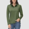 b6d17258b7fec040cd828f362872258c3916685297869c636b89f20a6f9e7ac7.jpg Women's Polo Shirts Long Sleeve UPF 50+ Sun Protection Golf Shirts Quick Dry Athletic Workout Collared Shirt