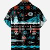 ba5192ff8dd0915df37dff66661ebdd792c74f4d36eaf4a3c45b51901cac2190.jpg Christmas Cartoon Graphic Chest Pocket Short Sleeve Casual Shirt