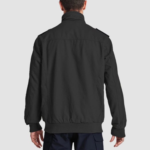 Men's Casual Jacket Lightweight Tactical Cargo Jackets Stand Collar Combat Jacket