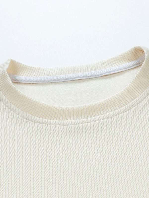 c050e415103d01a52d66e6158d5b13bf59c4237237675cb7a74ee427883a0328.jpg Long Sleeve Relax Fit Knit Ribbed T-Shirt