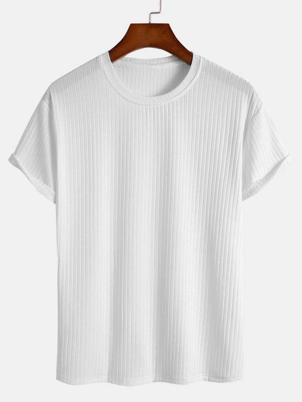 c34ea95184d214b984097d54f5c4db3e1a530ba6b05a725721831291a16d3a39.jpg Basic Slim Fit Ribbed T-Shirt