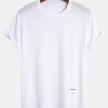 c418b023fa0a06d4fd7fb5af497f6cf9ded379d38ee574c840bd8e77280998e4.jpg Muscle Fit Arc Hem Mesh T-Shirt