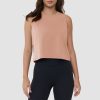 Crop Tops for Women Athletic Running Workout UPF 50+ Cropped Tank Tops