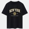 New York Varsity Print Heavy Weight Oversize T-Shirt