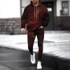 Men's Personalized Printed Hoodie Set 035