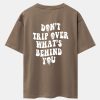 Slogan Back Print Oversize T-Shirt