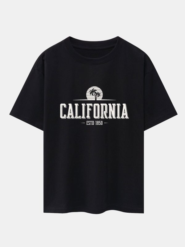 ce158323f721dd232bb112d1fbf8c9ca91f3ce01d8174e24c1ab1c39b2a77f3b.jpg Vintage California Letter Print Heavy Weight Oversize T-Shirt