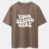 cf22a8d3acaff8627918304128b60ca04c2bb78f740d0fc17984fdc6277ff0a4.jpg Your Design Here Print Drop Shoulder Oversize T-Shirt