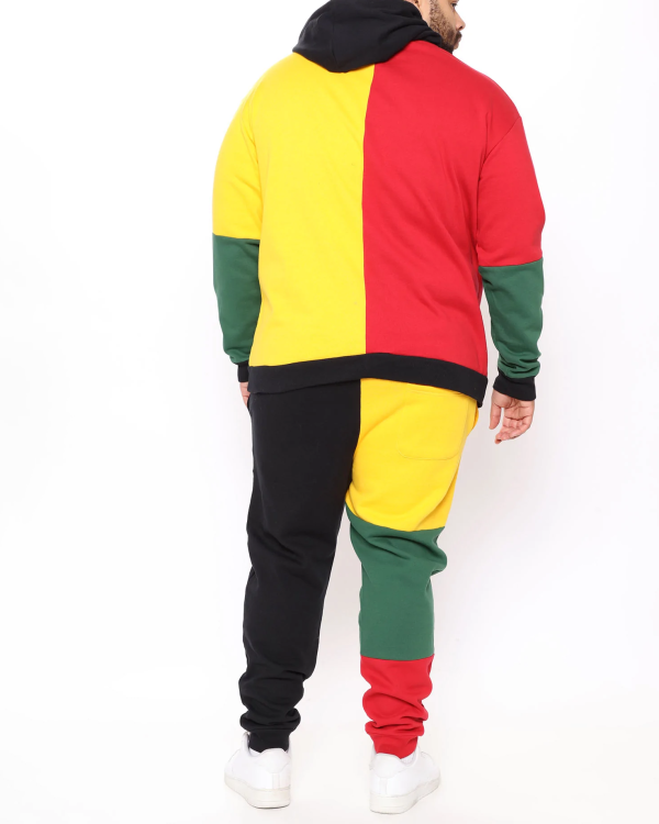 d07010bb998f9b601aac491c17735160a07eaf7b4d7fde1f46f48840b9c71a3f.png Men's Colorblock Print Hoodie Set