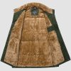 Men's Outerwear Vests Full-Zip Sleeveless Jacket Winter Warm Fleece Lined Vests Stand Collar