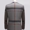 d4040a8795e1d2df28f733b8060de2e545b9b5dfc1a47a9861c425b385c356e1.jpg Business Plaid Print Lapel Collar Blazer & Blazer Vest & Pants 3pcs Set