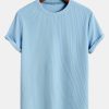d6e70a05ac6626150d870843a6aebbc71ad8e7de073bbe9816b6276dd05e8f9d.jpg Muscle Fit Arc Hem Ribbed T-Shirt
