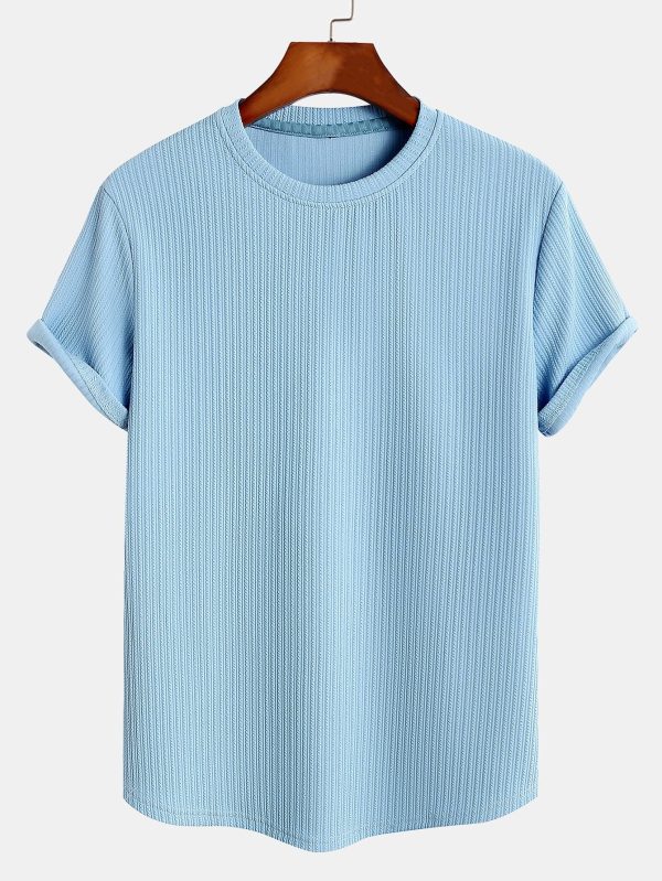 d6e70a05ac6626150d870843a6aebbc71ad8e7de073bbe9816b6276dd05e8f9d.jpg Muscle Fit Arc Hem Ribbed T-Shirt