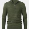 d7576c24ecf30848be8f97be49bb1f333759b069e022201cbe57885352398d30.jpg Diamond Mock Neck Quarter Zip Sweater