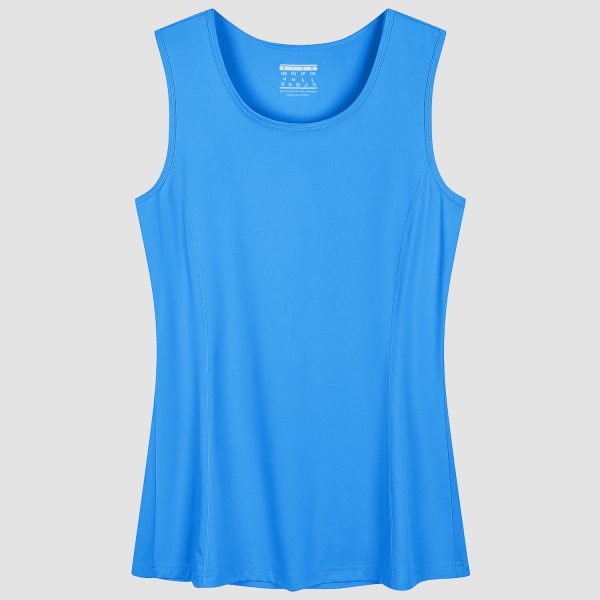 d79ed177569018313cb60dbada0c4e994a7a347fa2bf666c399e2461a10596e7.jpg Women's Sleeveless Workout Shirts Dry Fit Running Wicking Tank Tops Active Gym
