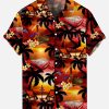 dbe8714699aef31a248aa105313776a01b3ee637a841660aede041a63c130375.jpg Suitmens Men's Men's Tiki Style Hawaiian Vacation Print Three-Piece Set 035