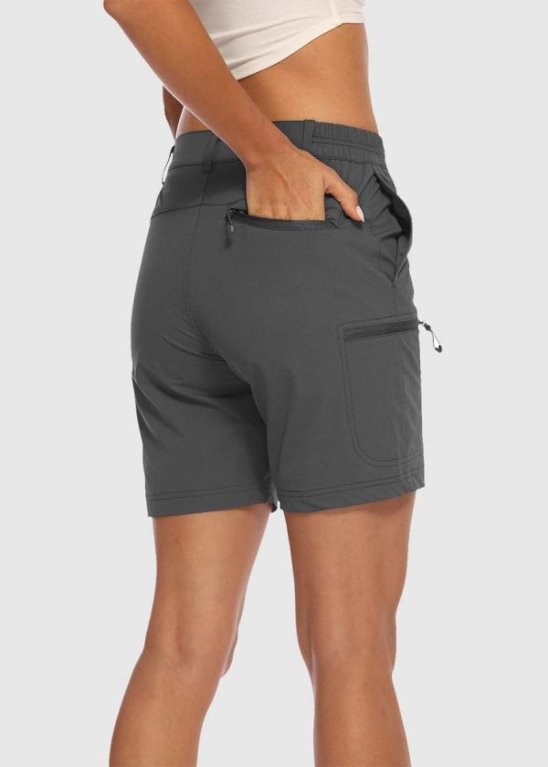 dd0646d8c4f65cd745478c324c162593b204b33e69c00f6a3e671da3725e4c17.jpg Women's Quick Dry Lightweight Stretchy Cargo Shorts