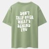 Slogan Back Print Oversize T-Shirt