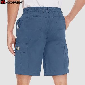 ddc8372a17c610a30fea16c74d5fa0e9ae59b53f77f1ca452f6d47e434fb6316.jpg Men's Cotton Cargo shorts Summer Lightweight with Multi-Pockets Ripstop Cargo Work Shorts