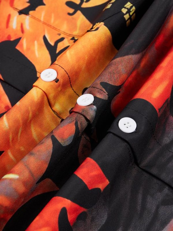 de3c89ba27941d8dcd16bdbdfc874533afe634f3f3d2c4085fe58e5b953fbb5b.jpg Men's Halloween Cat Print Casual Breathable Short Sleeve Shirt