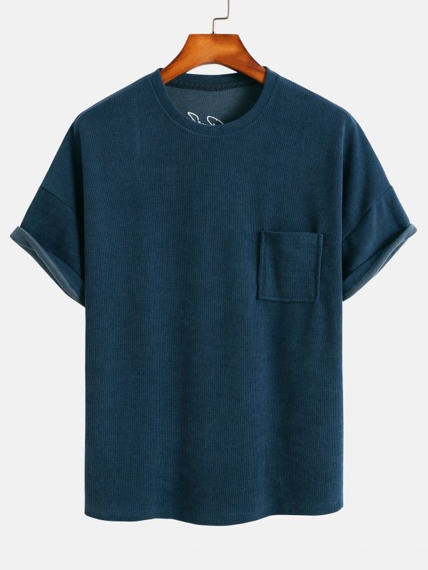 df233e11f8c9847daeb1d2d7e9c95c59c18aec1c0f7df76ebb9281c0637a06eb.jpg Dropped Shoulder Corduroy T-Shirt