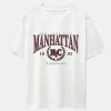 Manhattan Varsity Print Heavy Weight Oversize T-Shirt