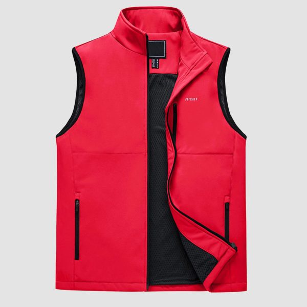 e0bb3ea54cedd964976084f17041758fe0f0a582db48664ef2e80e716038c8de.jpg Men's Lightweight Vest Windproof Sleeveless Jacket Outdoor Hiking Camping Fishing Photography Gilet with Zip Pockets