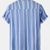 eaa0f2f516cdef1bd1538ac9ae21df788d3f35337da4cf97b46bdbf08b7f0c01.jpg Stripe Print Button Up Shirt & Swim Shorts