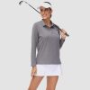 ee070e43b98ceabb8fdc533928dd389cce105f6baf56663da986f5747accfdbe.jpg Women's Polo Shirts Long Sleeve UPF 50+ Sun Protection Golf Shirts Quick Dry Athletic Workout Collared Shirt