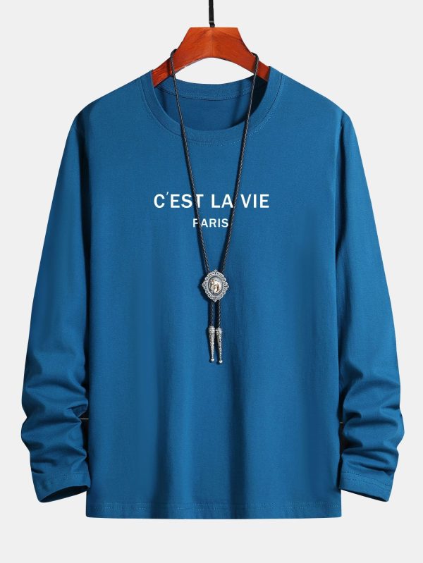ef6890231d00047f8ace5217794458b0c16a041d076df8f4e6618fe6320b3d56.jpg Long Sleeve Paris Print Cotton T-Shirt