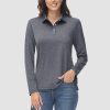 eff23d25d9ccf87618618392313bc7ae03d75a420e11708624ed37d0a155fe93.jpg Women's Polo Shirts Long Sleeve UPF 50+ Sun Protection Golf Shirts Quick Dry Athletic Workout Collared Shirt