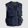 f401ba409b7f008d07e9fac6136b0d75983ea3487222557b205f045631236156.jpg Men's Outerwear Vests Mesh Sleeveless Outdoor Work Vest with Multi Pockets Cargo Waistcoat Fishing