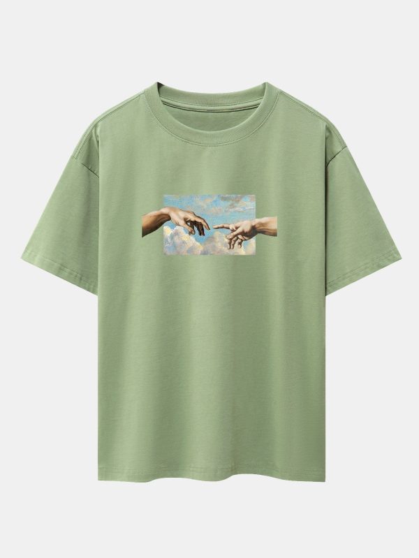 f491a681dc410318867834278968cca13fa2d74538bed373fb3ea00e5f6ea265.jpg Create Adam Print Heavy Weight Oversize T-Shirt