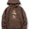 Astronaut Bear Print Hoodie