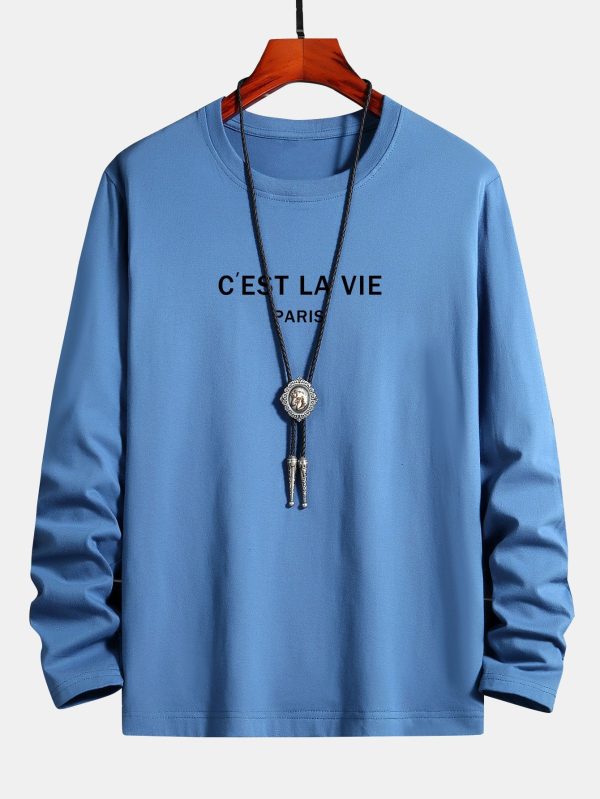 f670dfaf5119c6e8438505fed9ee3e0c13c293e28519b7b23a9c3b2fe9065b21.jpg Long Sleeve Paris Print Cotton T-Shirt
