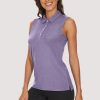 f75e9fad898b3aec06a25ebec7ce0170b423770a37b00378508291f0fc551961.jpg Women's Polo T-Shirts Sleeveless Tennis Golf Tee Shirts 4-Button