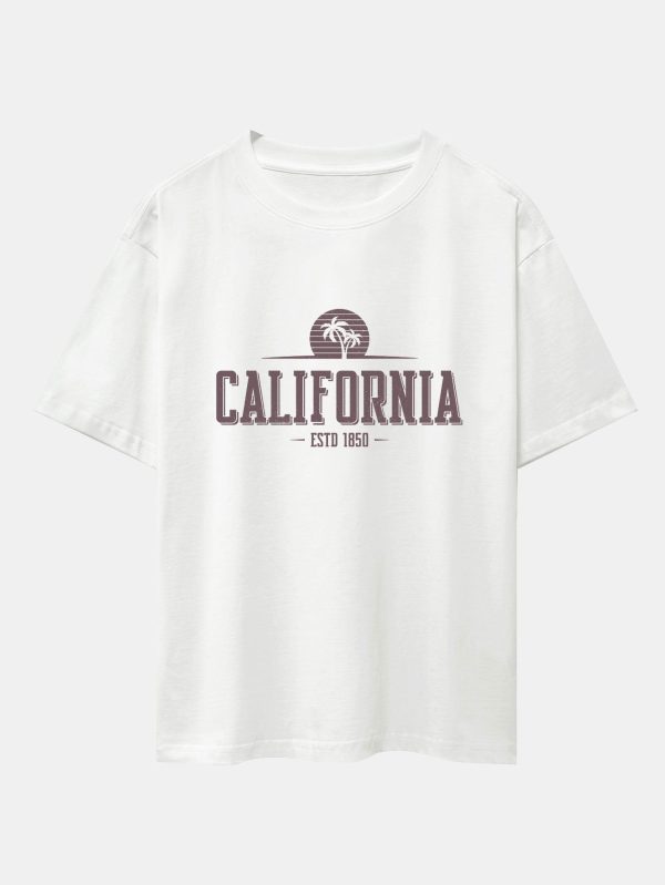 f85fecedb71bbe33ceed04721b5cb3ba7b0abad00bce067ee10d3210a2b5c47d.jpg Vintage California Letter Print Heavy Weight Oversize T-Shirt