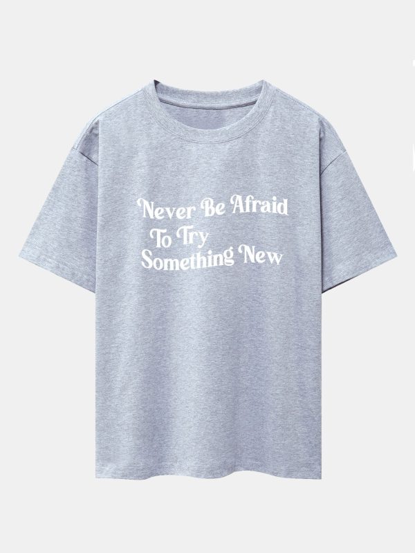 f92b9d11c6c1d842023a6851cf31f5ff70c324371a63cda91f53f979ac9c2533.jpg Slogan Print Drop Shoulder Oversize T-Shirt