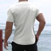 Men's Spring & Summer Henley Slim Fit Crewneck T-Shirt
