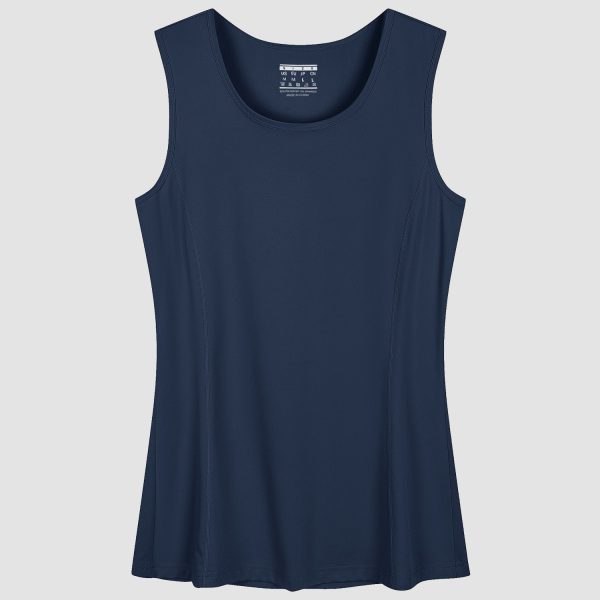 fdf68ed92ee5ef484f01035da8bbb988232391a4e2fb5546fada47e00fdcc2e1.jpg Women's Sleeveless Workout Shirts Dry Fit Running Wicking Tank Tops Active Gym