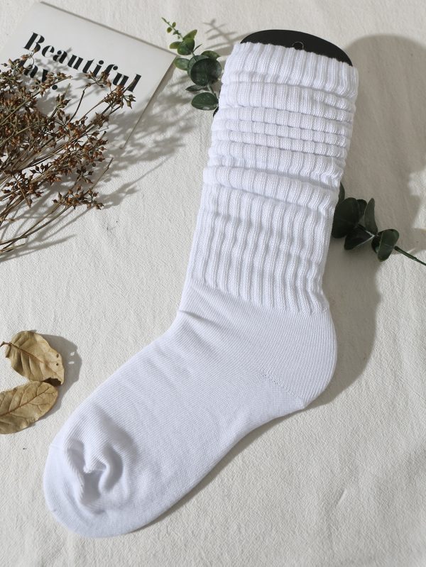 Solid Crew Socks